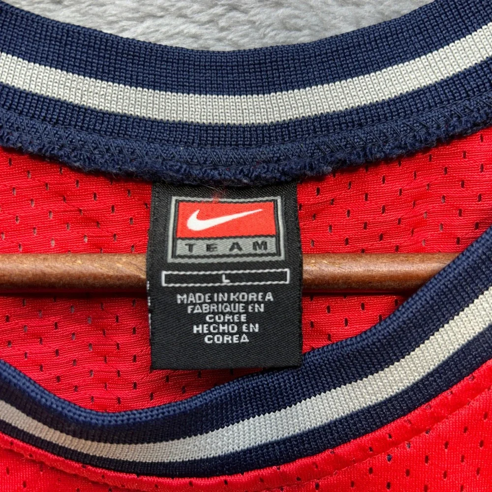 Nike New Jersey Nets Kenyon Martin 6 NBA‎ Jersey Red Youth Large Length Vintage